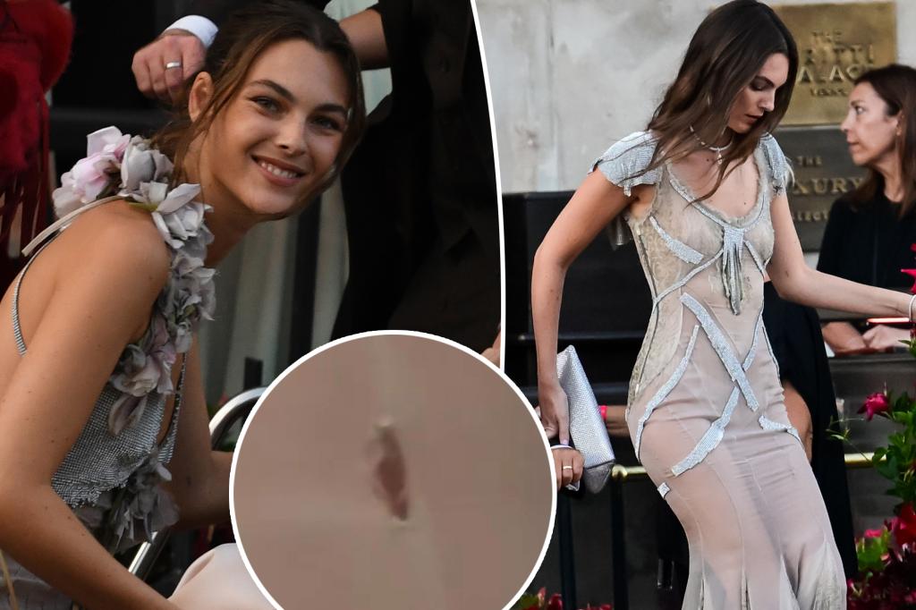 Leonardo DiCaprio’s girlfriend, Vittoria Ceretti, suffers embarrassing wardrobe malfunction at Bezos wedding