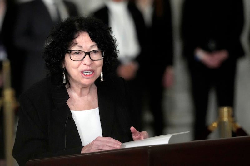 U.S. Supreme Court Justice Sonia Sotomayor has lashed out at the Trump administration.