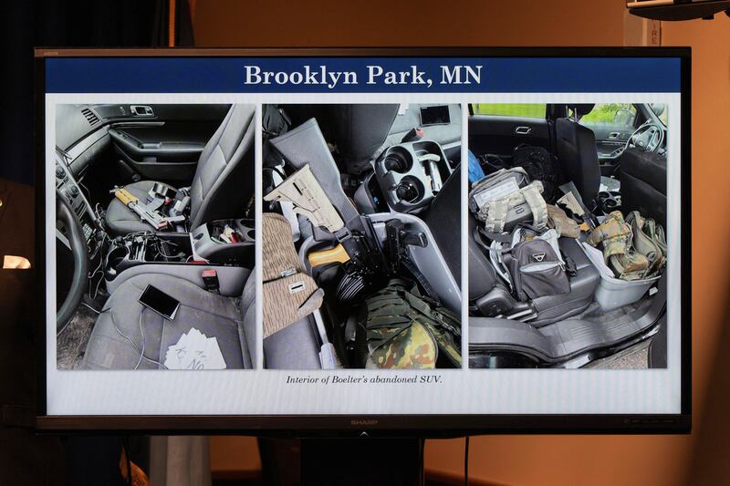Images from Vance Boelter's SUV