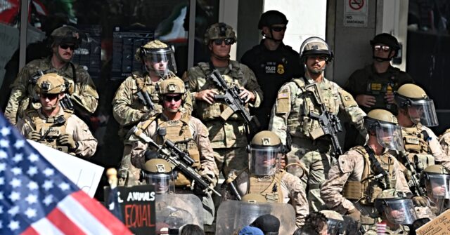 Marines Stand Tall in Face of Verbal Onslaught in LA Protest