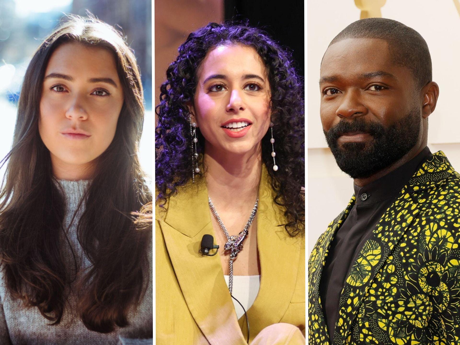 Social startup founders Isabella Epstein (Kndrd), Shreya Murthy (Partiful), and David Oyelowo (Mansa).