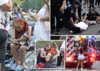 More than 50 injured after shirtless man unleashes bear spray during Pride gathering in NYC park, causing stampede