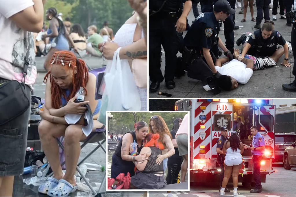 More than 50 injured after shirtless man unleashes bear spray during Pride gathering in NYC park, causing stampede