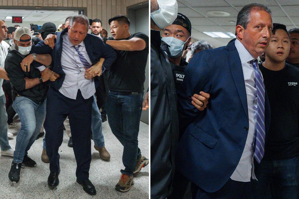 NYC mayoral candidate Brad Lander arrested by ICE agents in chaotic scene at immigration court