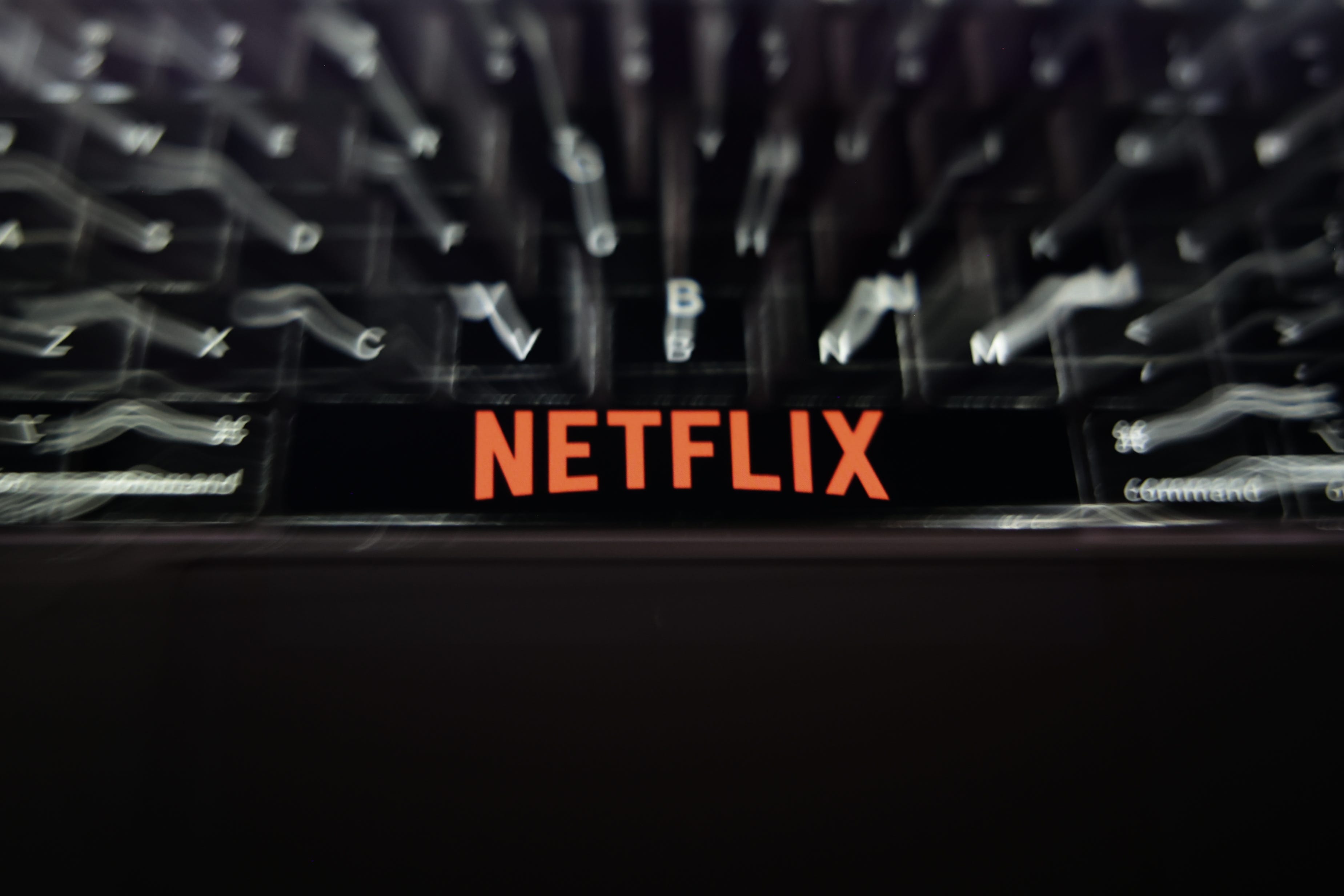 The Neftlix logo against a black background