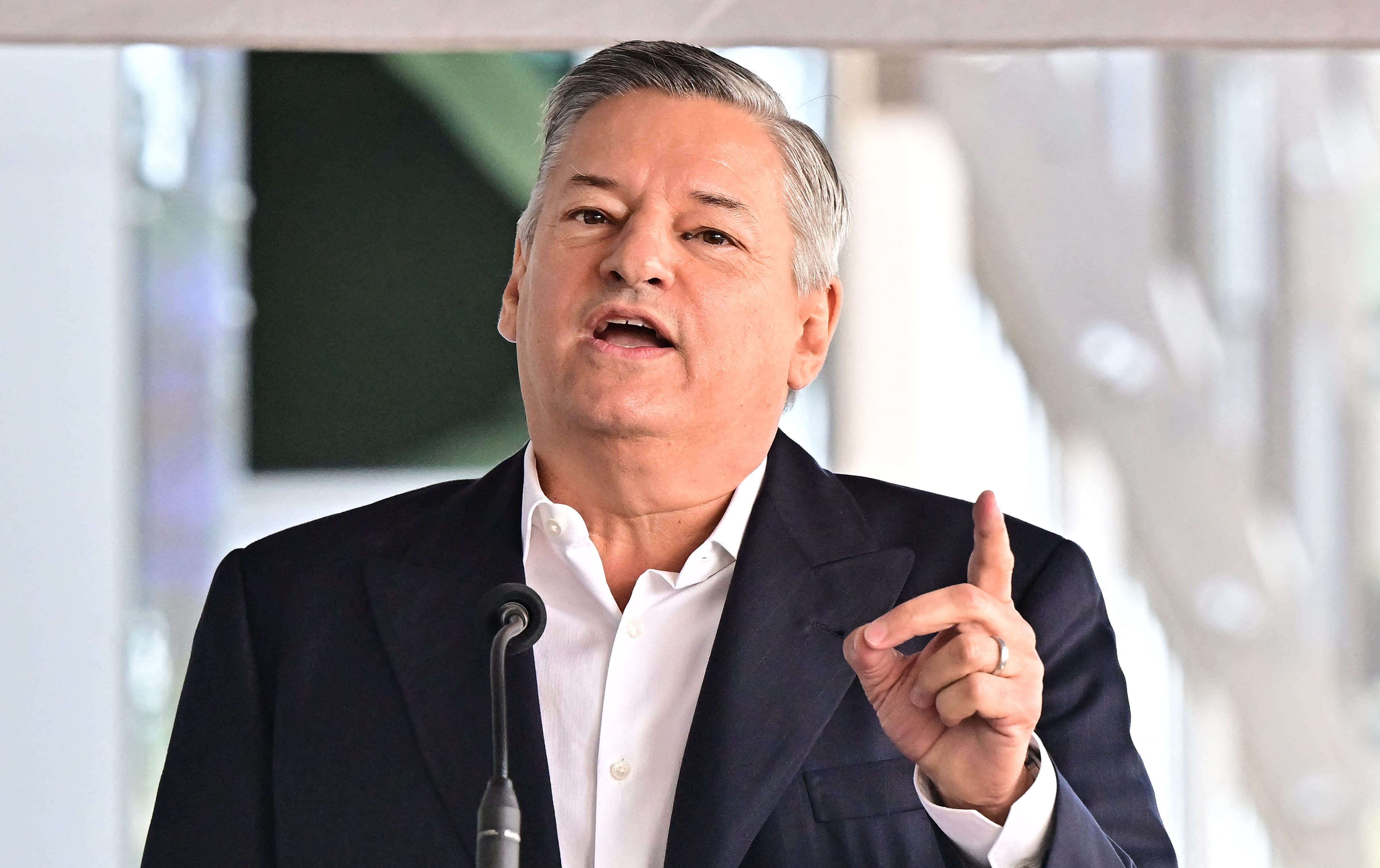 Ted Sarandos on the Hollywood Walk of Fame in Hollywood, California, on May 30, 2025.