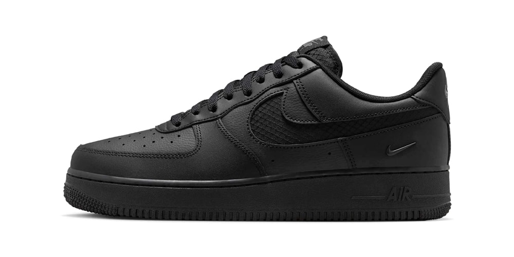 Nike Air Force 1 Low Is Sleek in “Triple Black Ripstop”