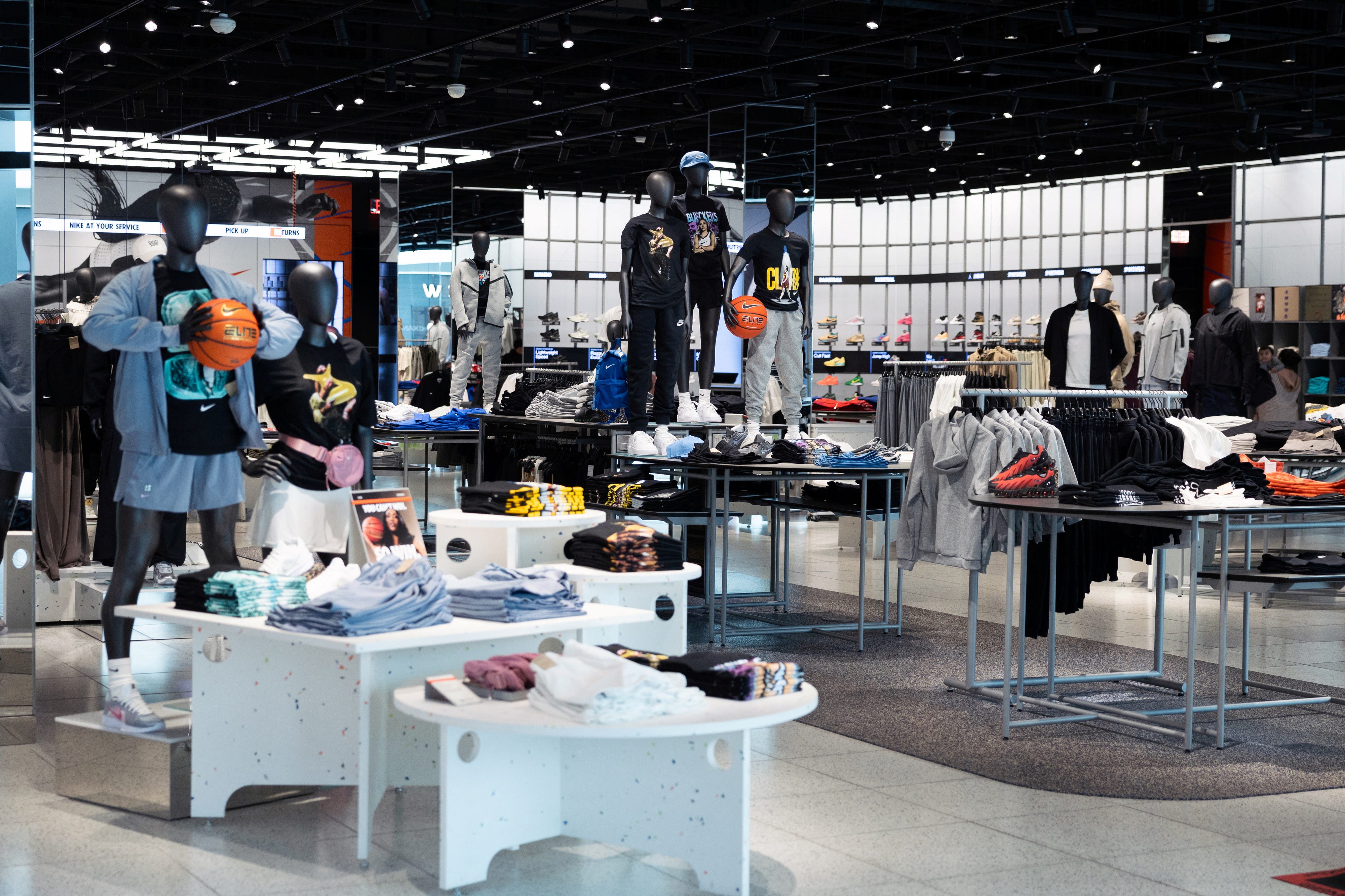 Nike store displays