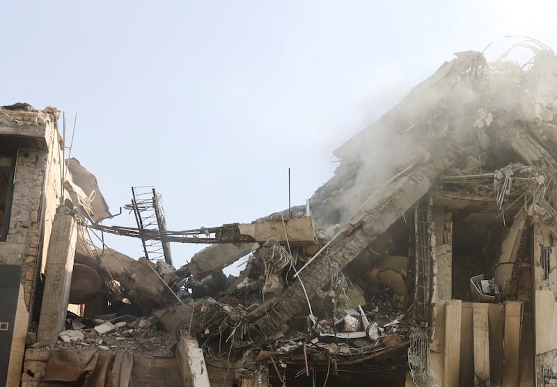 Smoke rises from a damaged building in the aftermath of Israeli strikes, in Tehran, Iran, June 13, 2025. Majid Asgaripour/WANA (West Asia News Agency) via REUTERS   ATTENTION EDITORS - THIS PICTURE WAS PROVIDED BY A THIRD PARTY