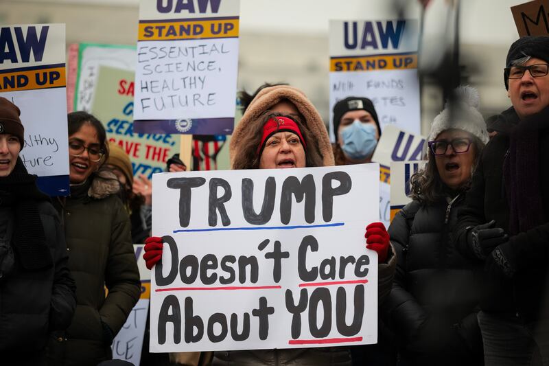 Protest at the Department of Health and Human Services