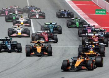 Oscar Piastri wins Spanish Grand Prix, as George Russell and Max Verstappen clash in late drama