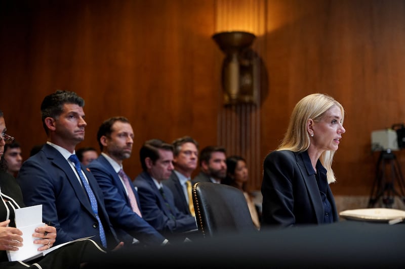 Bondi lashed out at what she called Merkley's 
