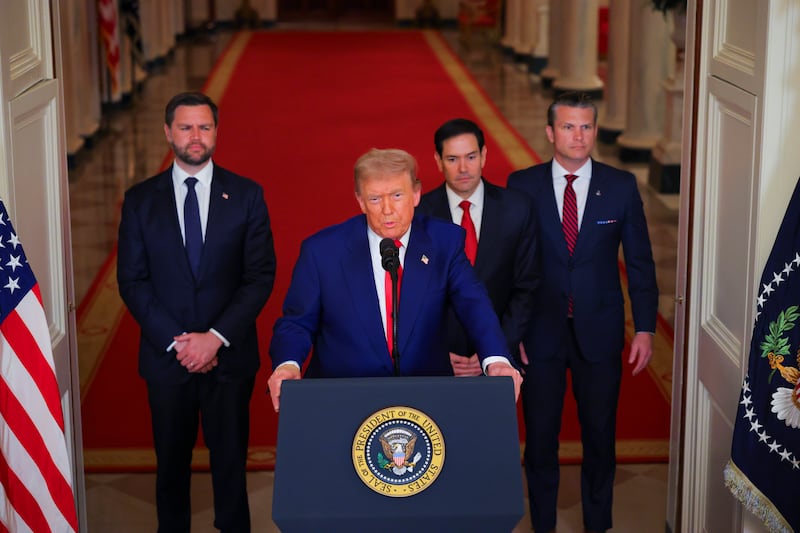 President Donald Trump announced the U.S. had bombed Iran's nuclear sites on Saturday.