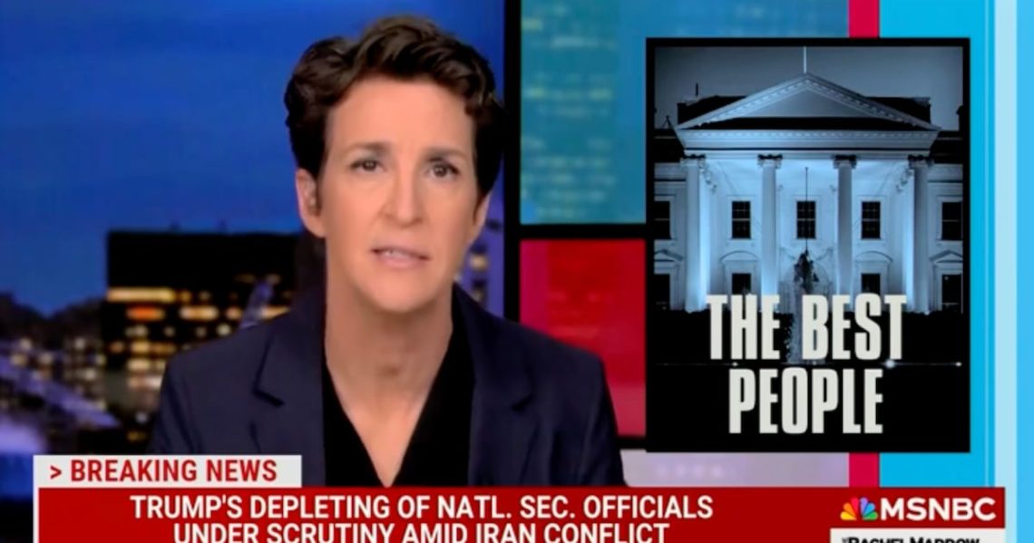 Rachel Maddow Trolls Trump’s 22-Year-Old Counterterrorist Pick
