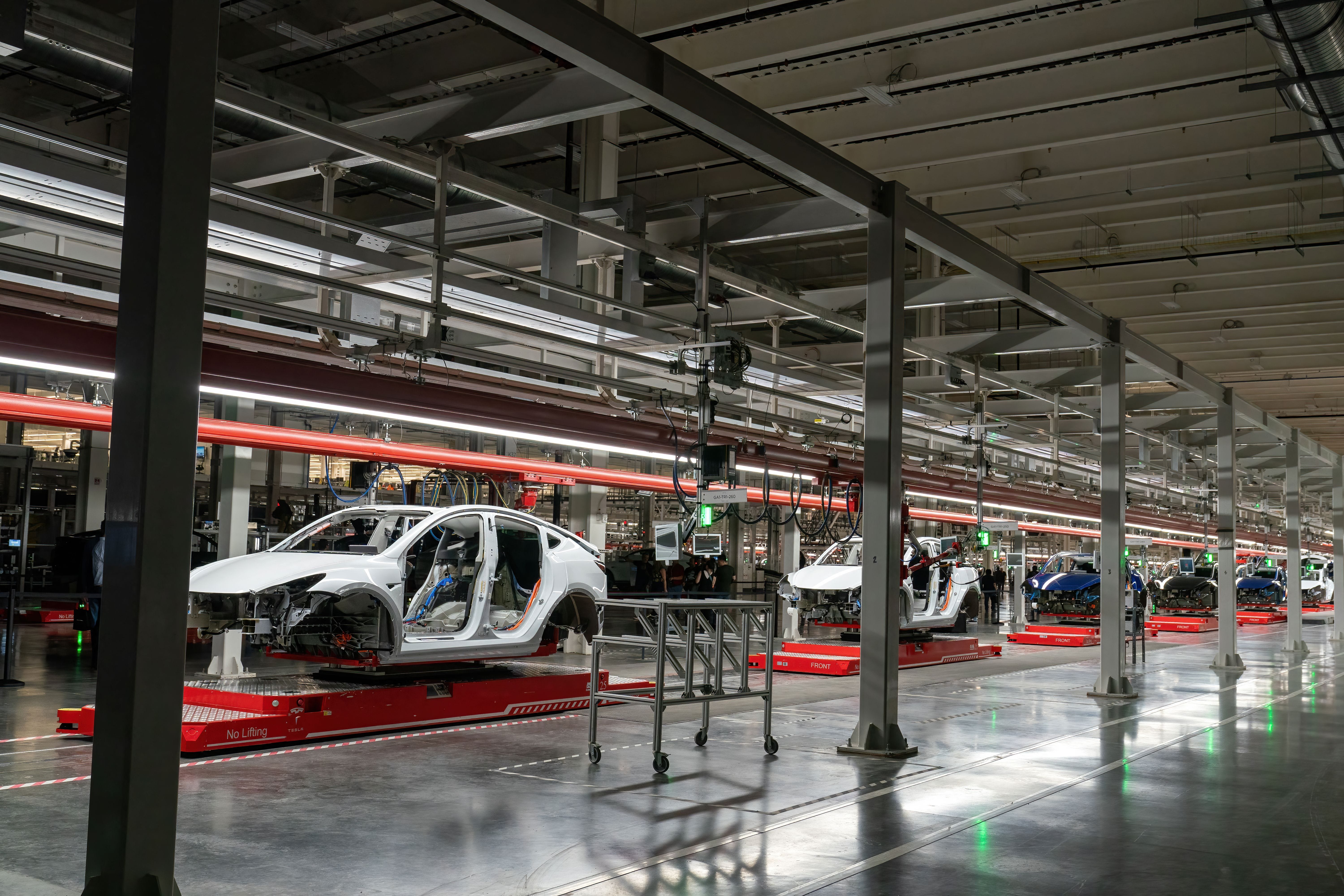 Tesla held trainings during a weeklong production shutdown