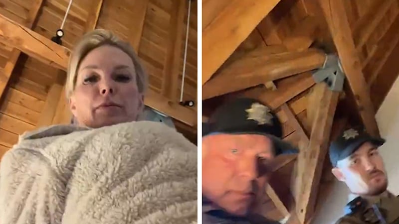 Kelley Wolf was detained by officers following what appears to be a wellness check.