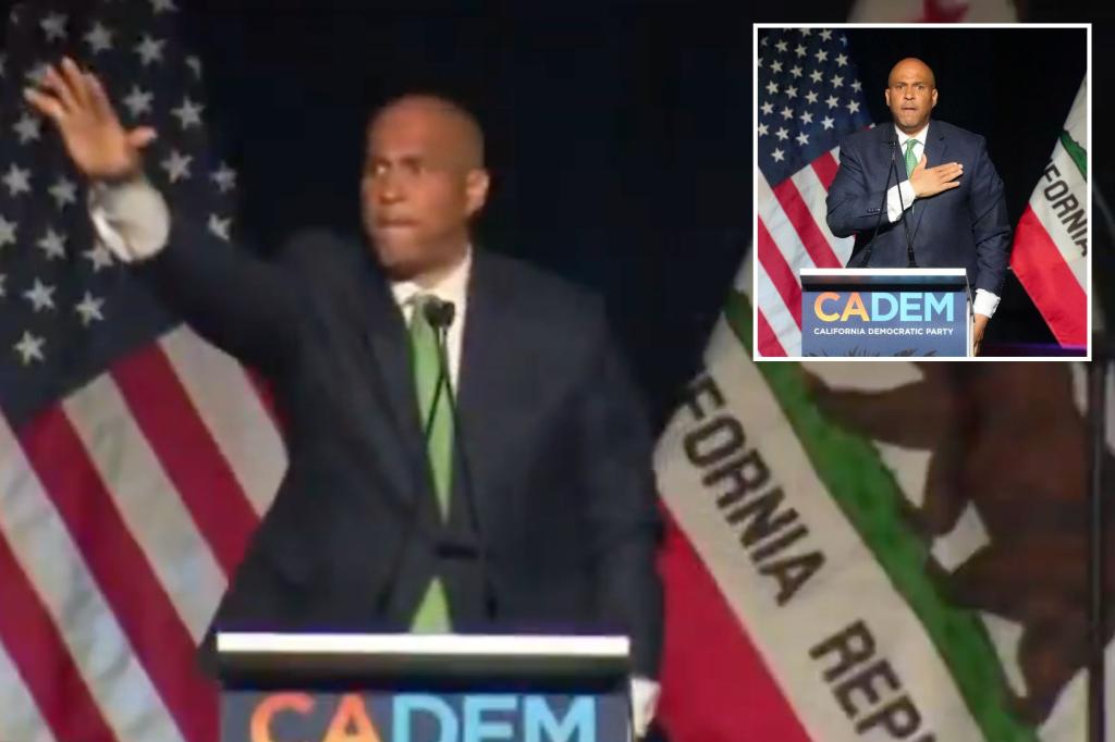 Sen. Cory Booker roasted by pundits who accuse him of making Nazi salute at political event