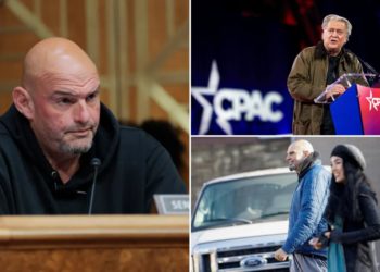 Sen. John Fetterman spotted dining with Steve Bannon at MAGA hotspot in DC on wedding anniversary
