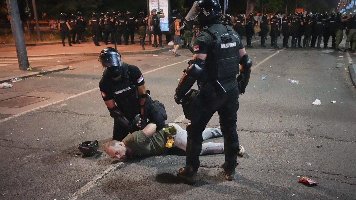 Serbia’s populist president announces more arrests after a massive anti-government protest