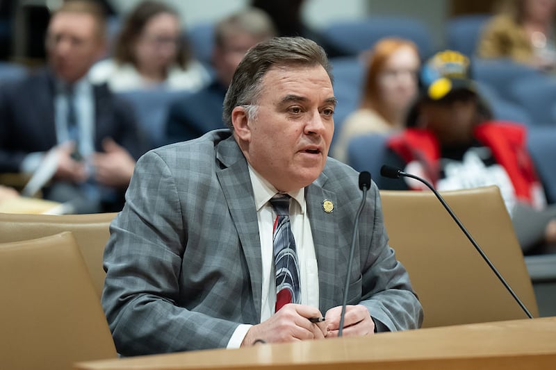 Sen. John Hoffman is still recovering in hospital.
