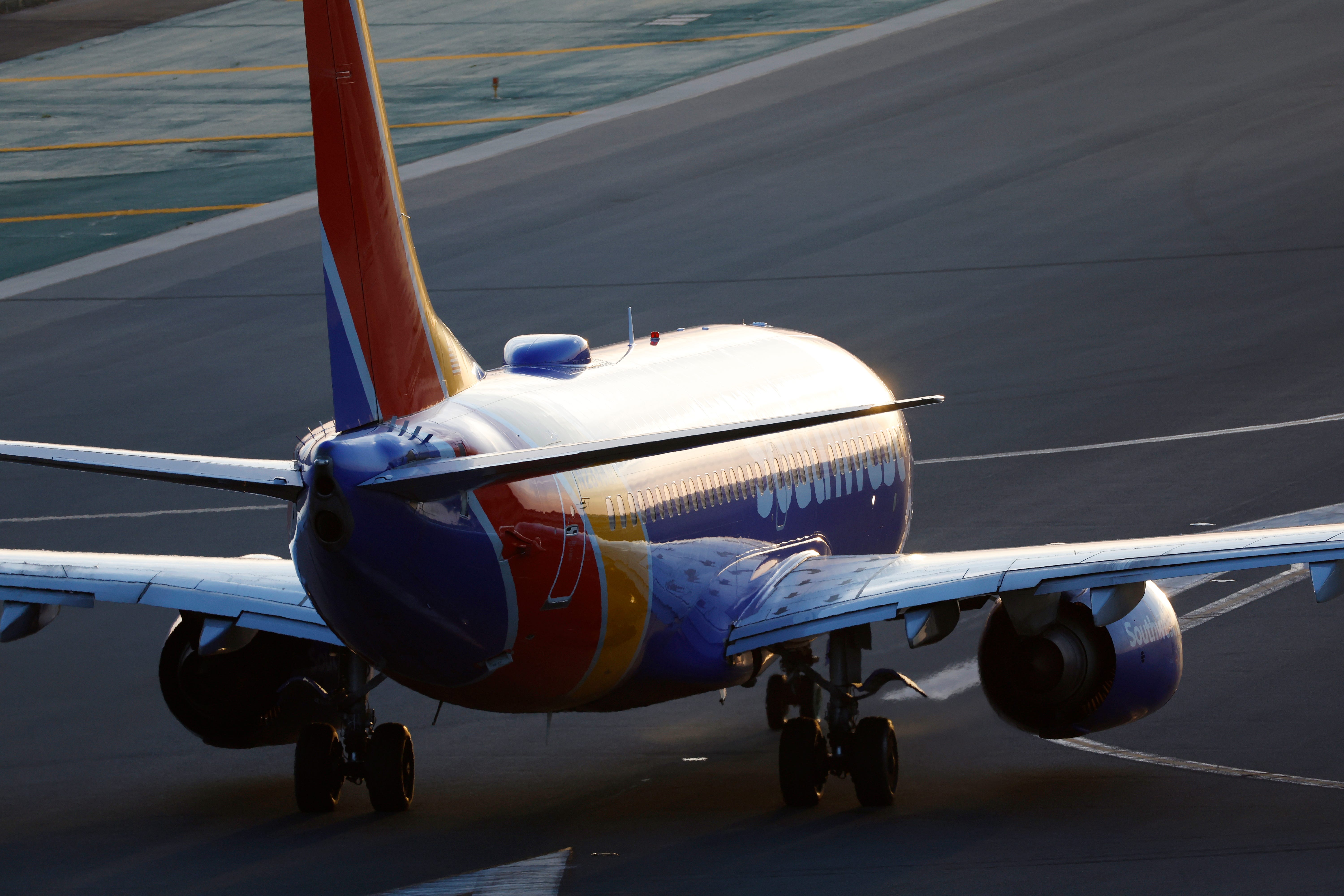 A Southwest Airlines Boeing 737.