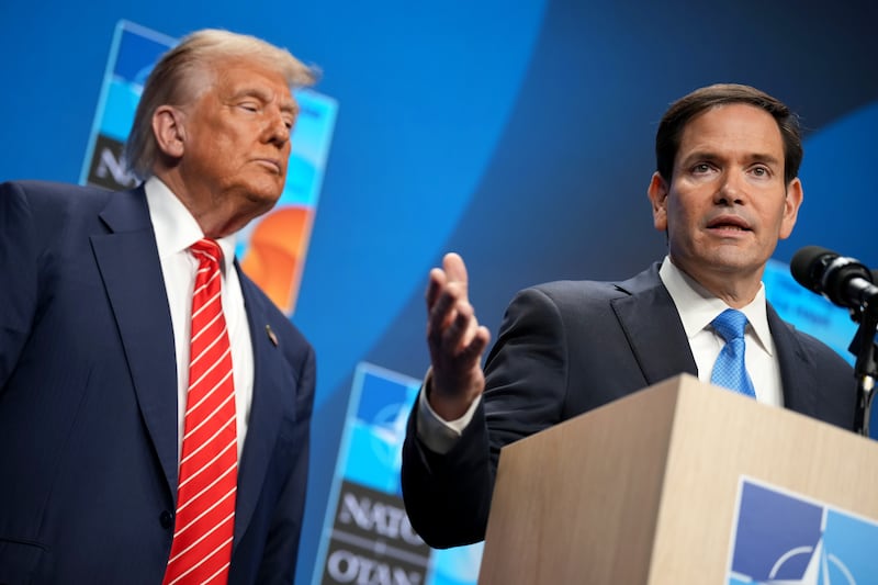 Donald Trump and Marco Rubio.
