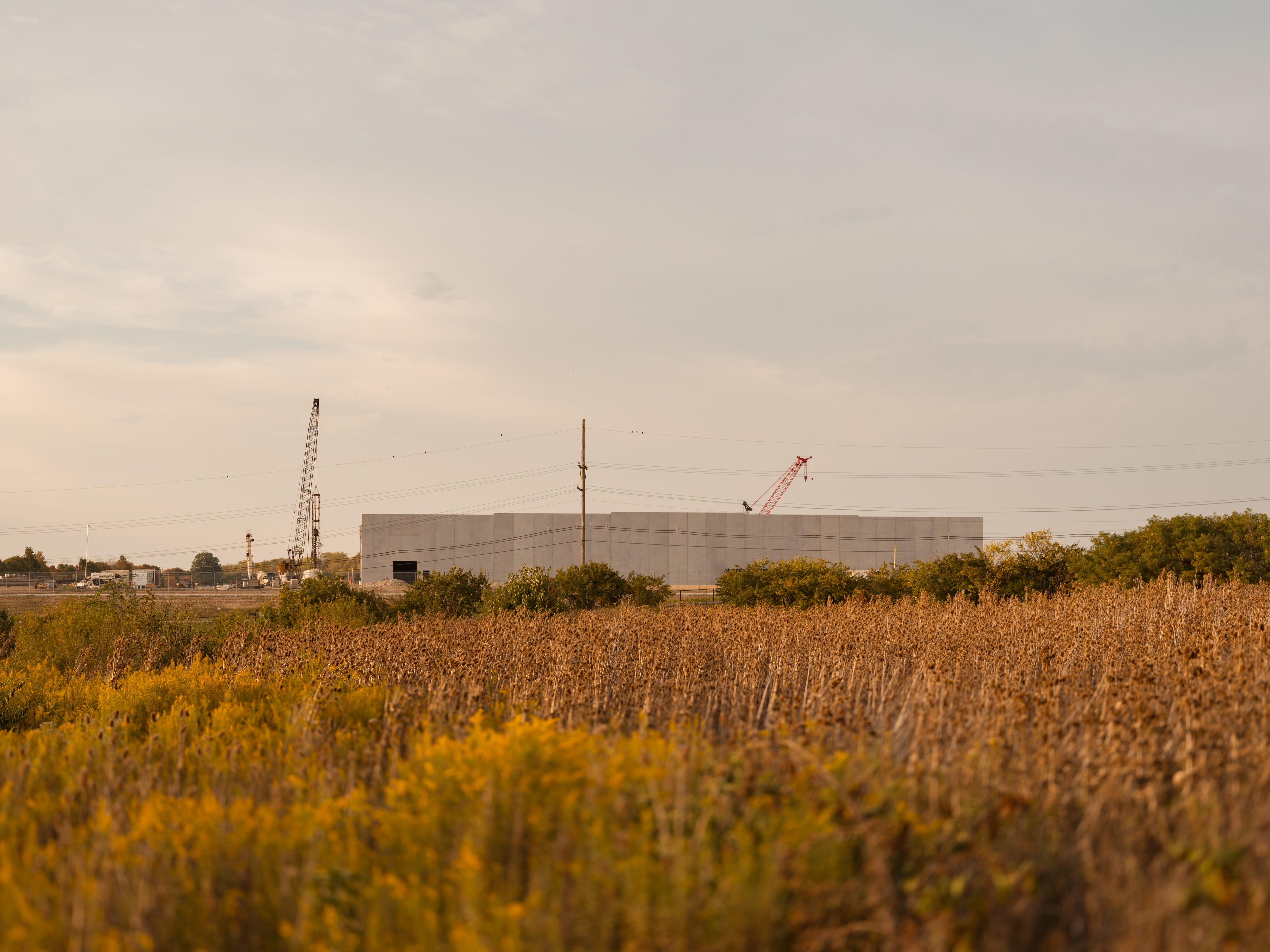 A data center under construction