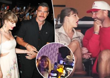 Taylor Swift all smiles as she supports Travis Kelce at training camp kickoff in Nashville