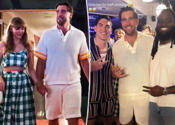 Taylor Swift photobombs Travis Kelce in hilarious photo from Nashville night out