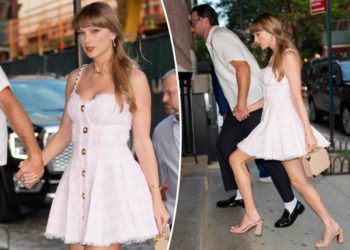 Taylor Swift rocks $3.5K Balmain tweed dress and Louboutins for NYC date night with Travis Kelce