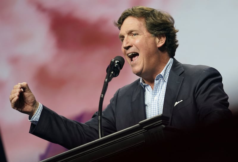 Carlson has said the U.S. "should not at any level participate in a war with Iran. No funding, no American weapons, no troops on the ground.”