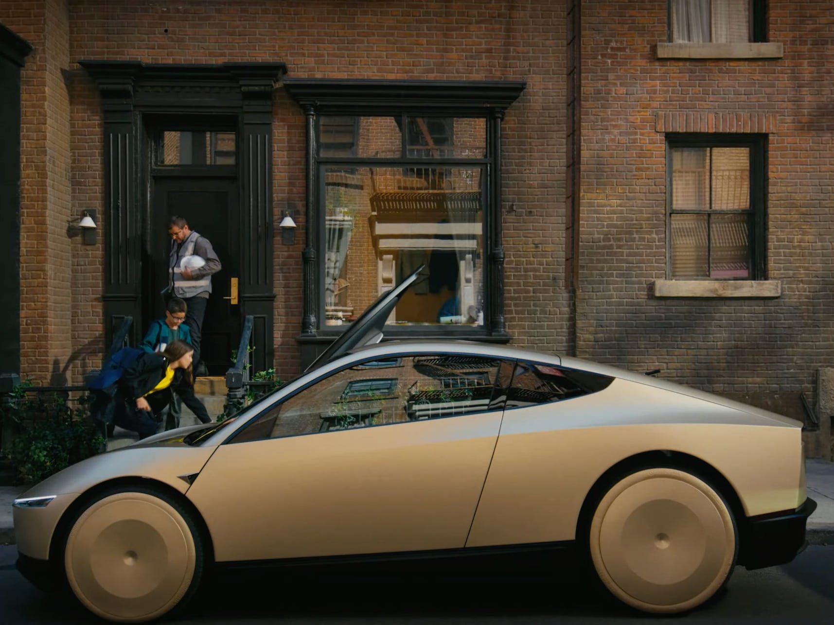 An image of Tesla's upcoming Robotaxi.