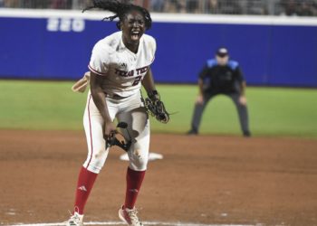 Texas Tech’s NiJaree Canady breaks down after heavy pitching load in Women’s College World Series