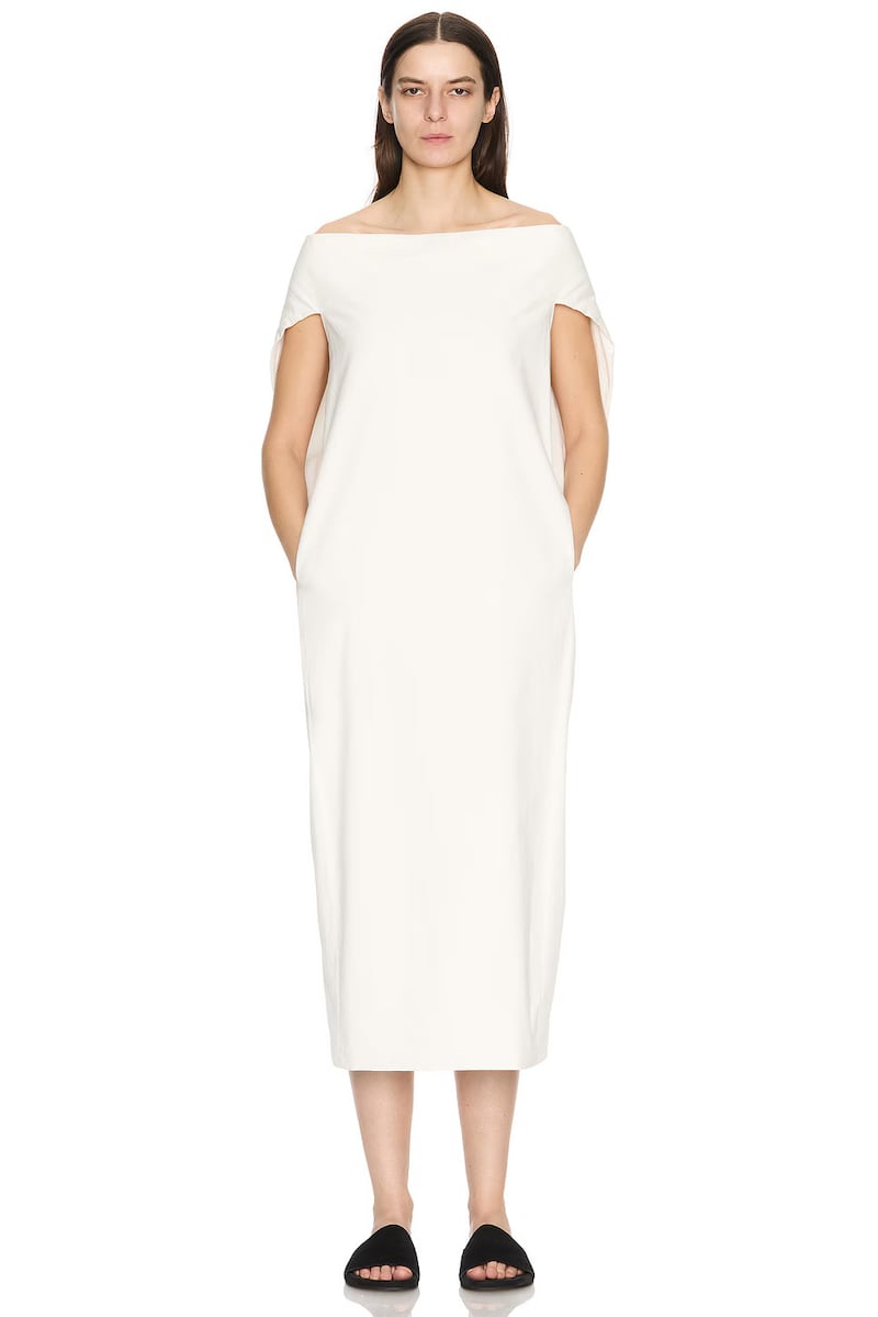 Anitas Dress in Wool from The Row in white