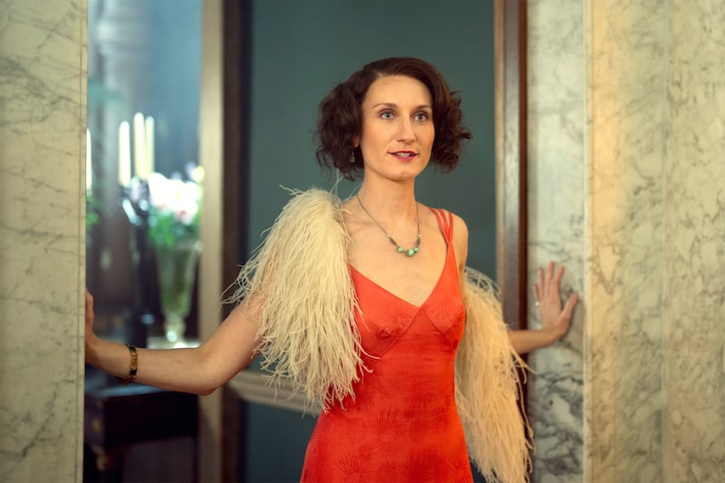 Bessie Carter as Nancy Mitford in Outrageous.