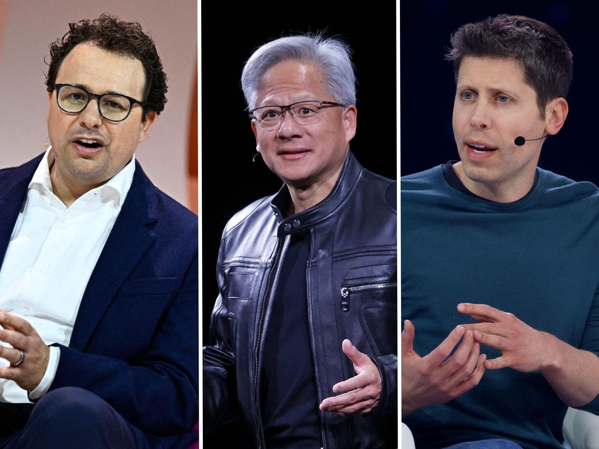 Dario Amodei, Jensen Huang, and Sam Altman