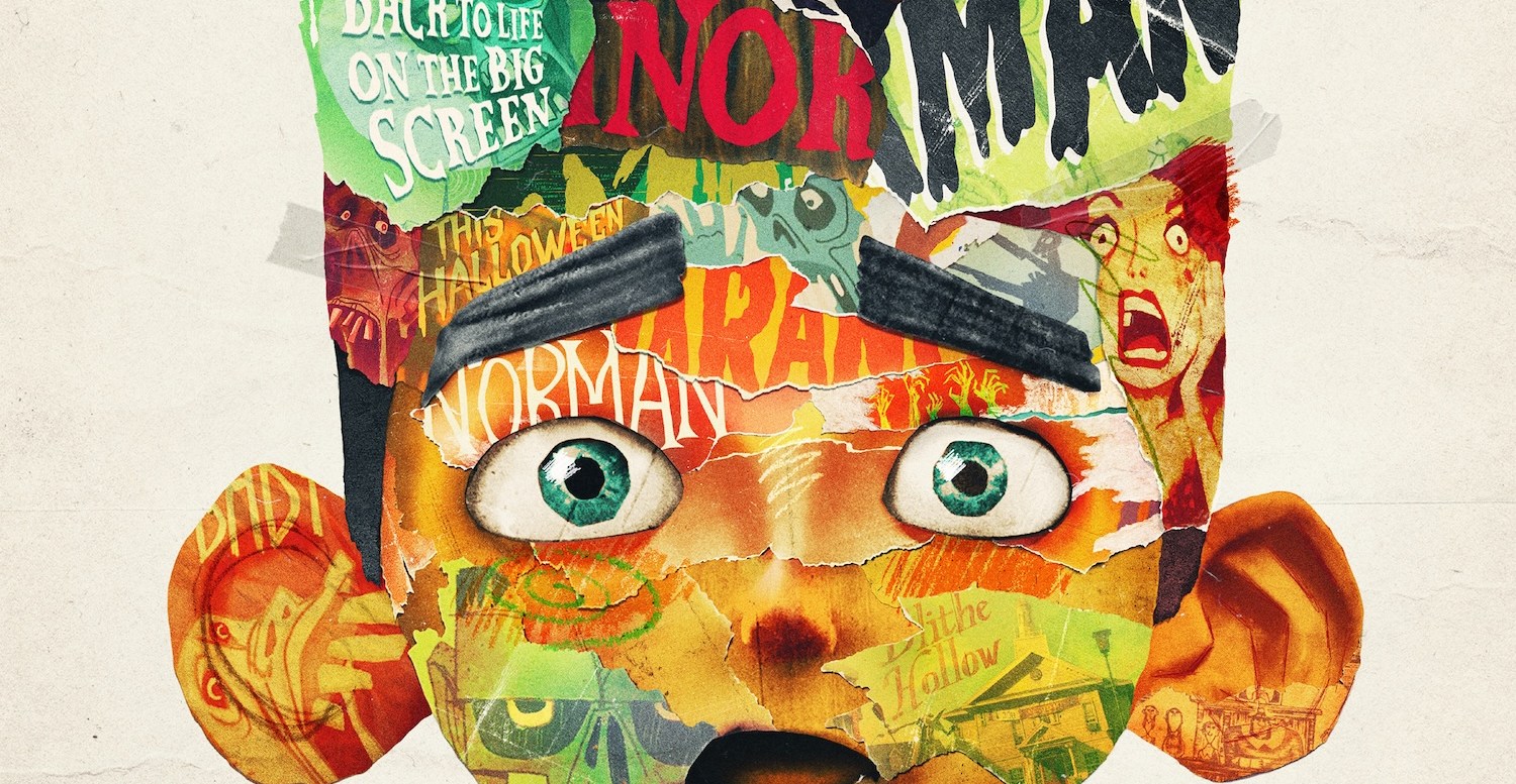 New poster for Paranorman cut mosaic style out of scenes from the film