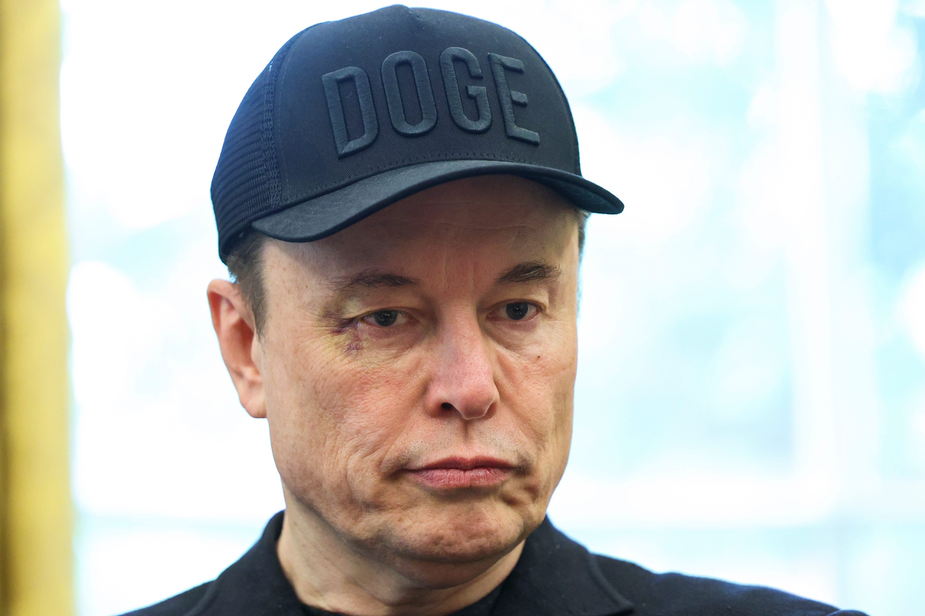 Elon Musk in the Oval Office at the White House.