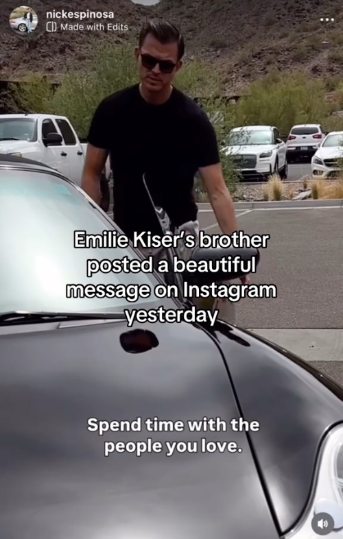 Kiser's brother Nick Espinosa shared an emotinal reaction to his nephew's death in a video.
