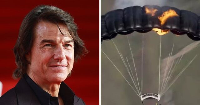 Tom Cruise’s Burning Parachute Stunt Earns Guinness World Record