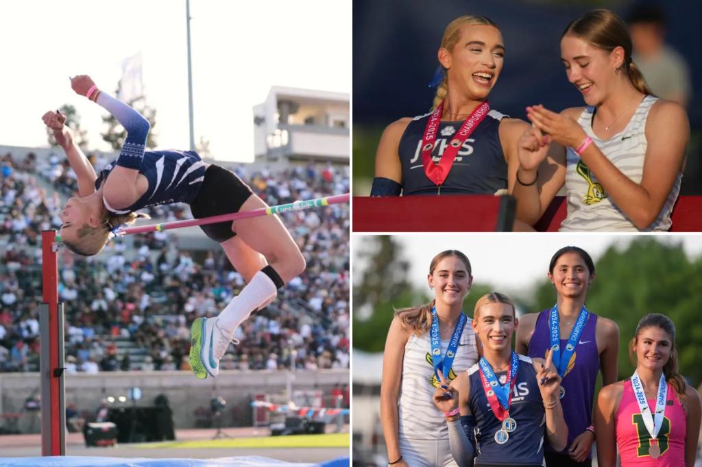 Transgender athlete wins girls high jump event at California track and field finals as protests rage amid controversy