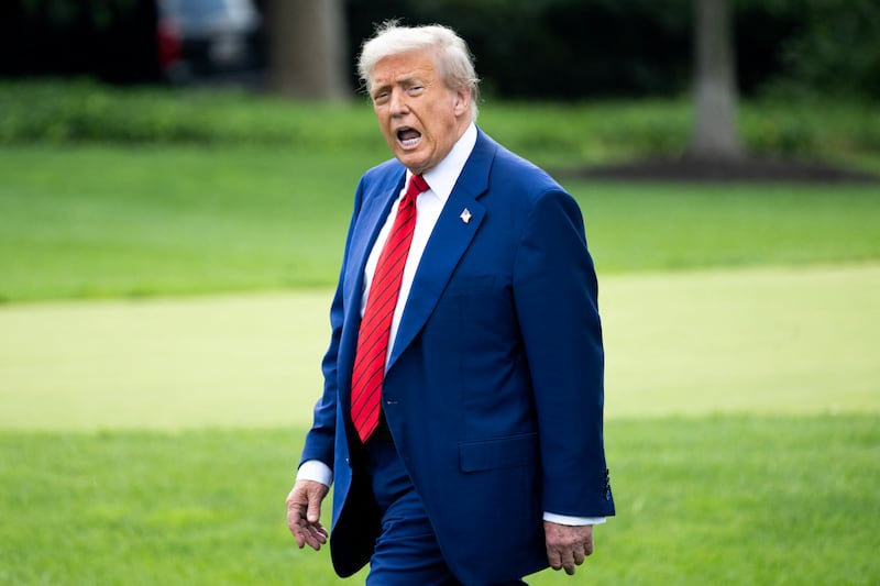 President Donald Trump departs the White House on June 20, 2025 to travel to his club in New Jersey. Earlier in the day he ranted about the 2020 election in a social media post.