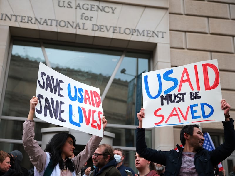 The Trump administration has already reduced USAID's 10,000 strong work-force to 294 employees.