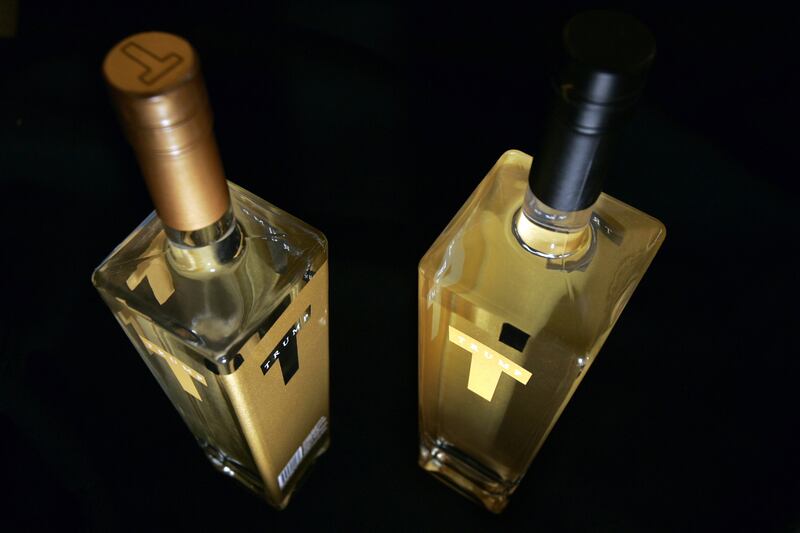 Trump Vodka hit liquor store shelves in 2006, but did not survive on the market for long.