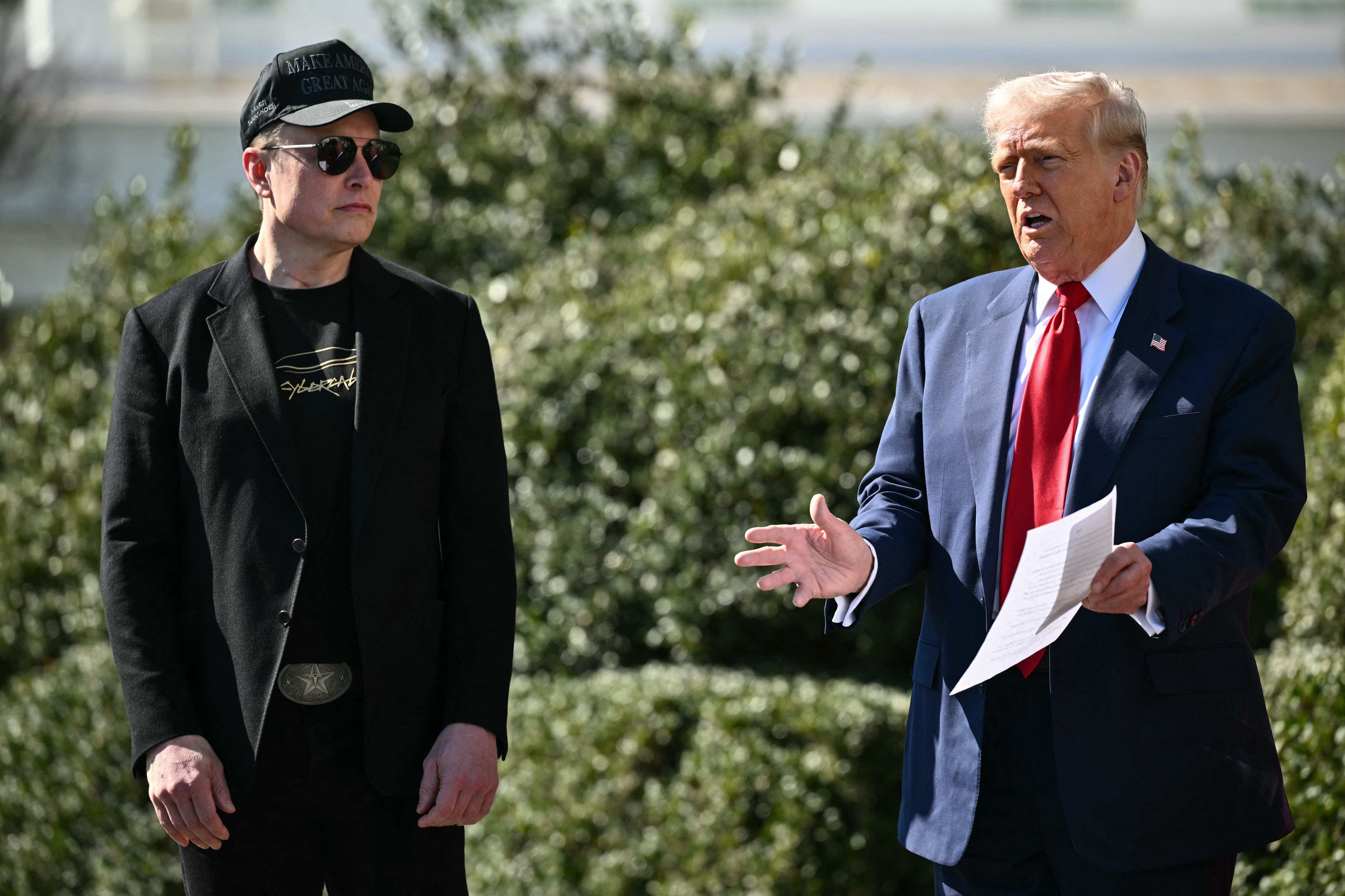 Elon Musk and Donald Trump.