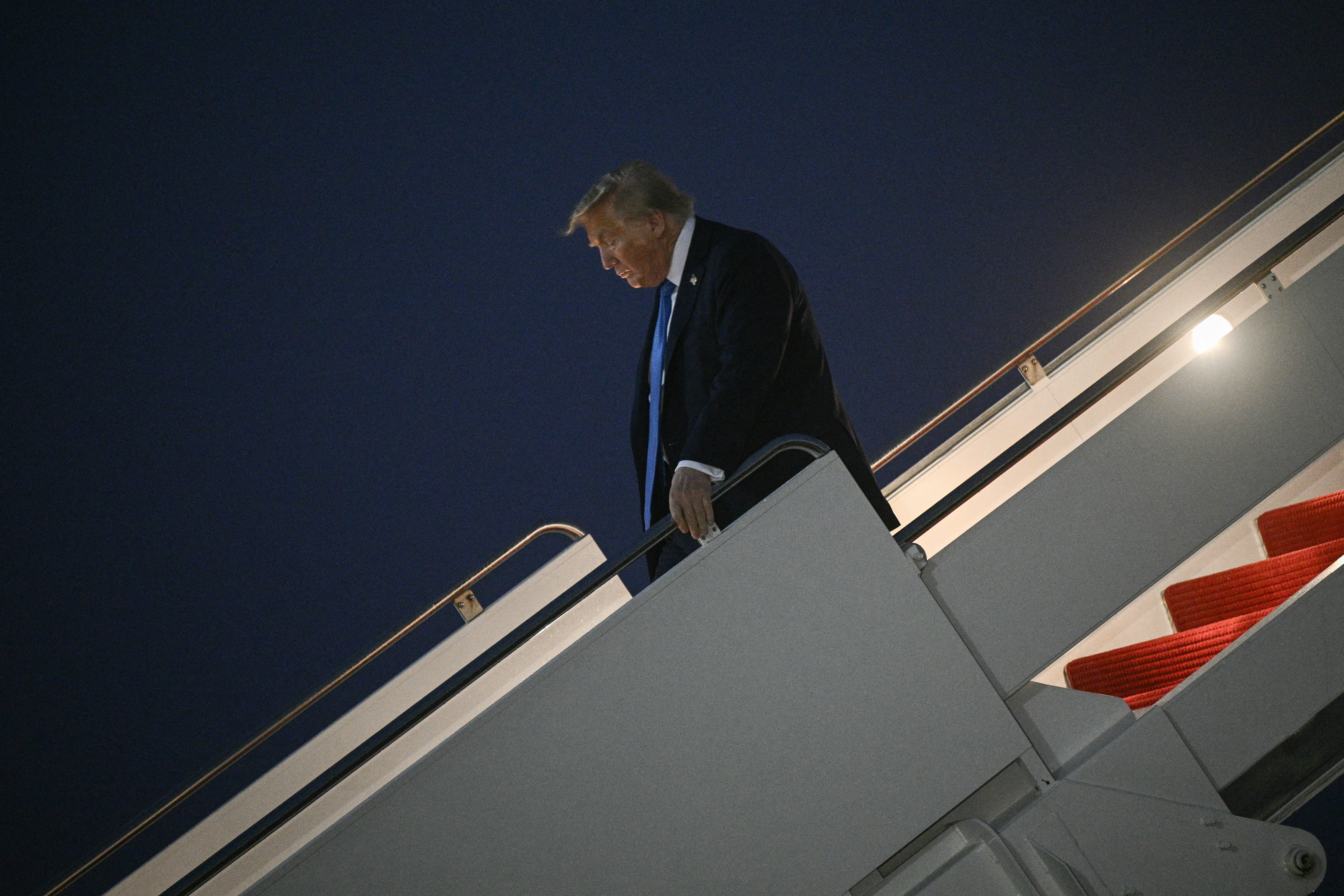Donald Trump steps off of Air Force One, June 17 2025