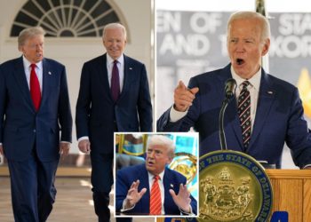 Trump shares wild conspiracy theory that Joe Biden was replaced by ‘soulless, mindless’ clones