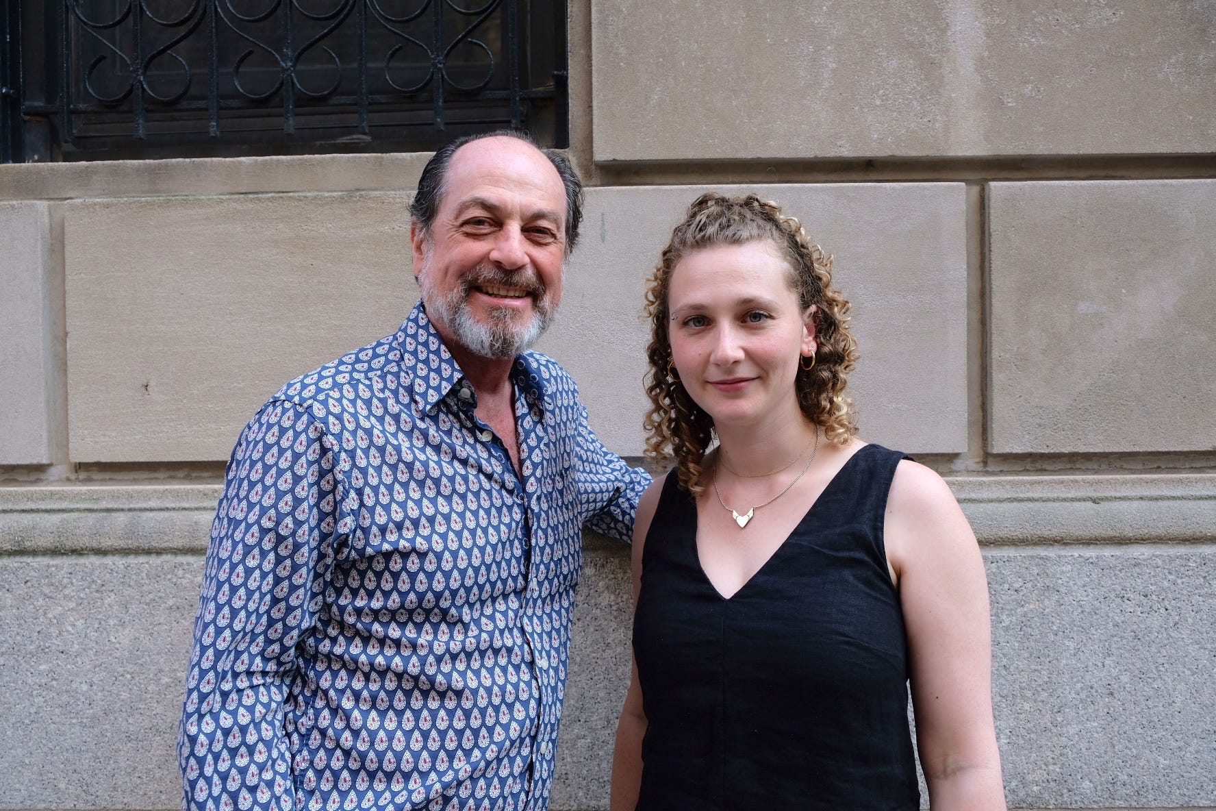 Victor Schwartz, owner of VOS Selections, and his daughter Chloe Schwartz.