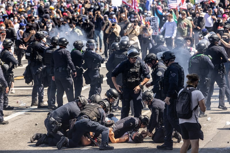 Los Angeles Police Department (LAPD) officers.