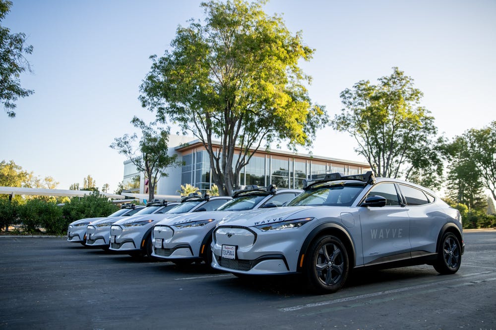 Wayve vehicles being tested in California.